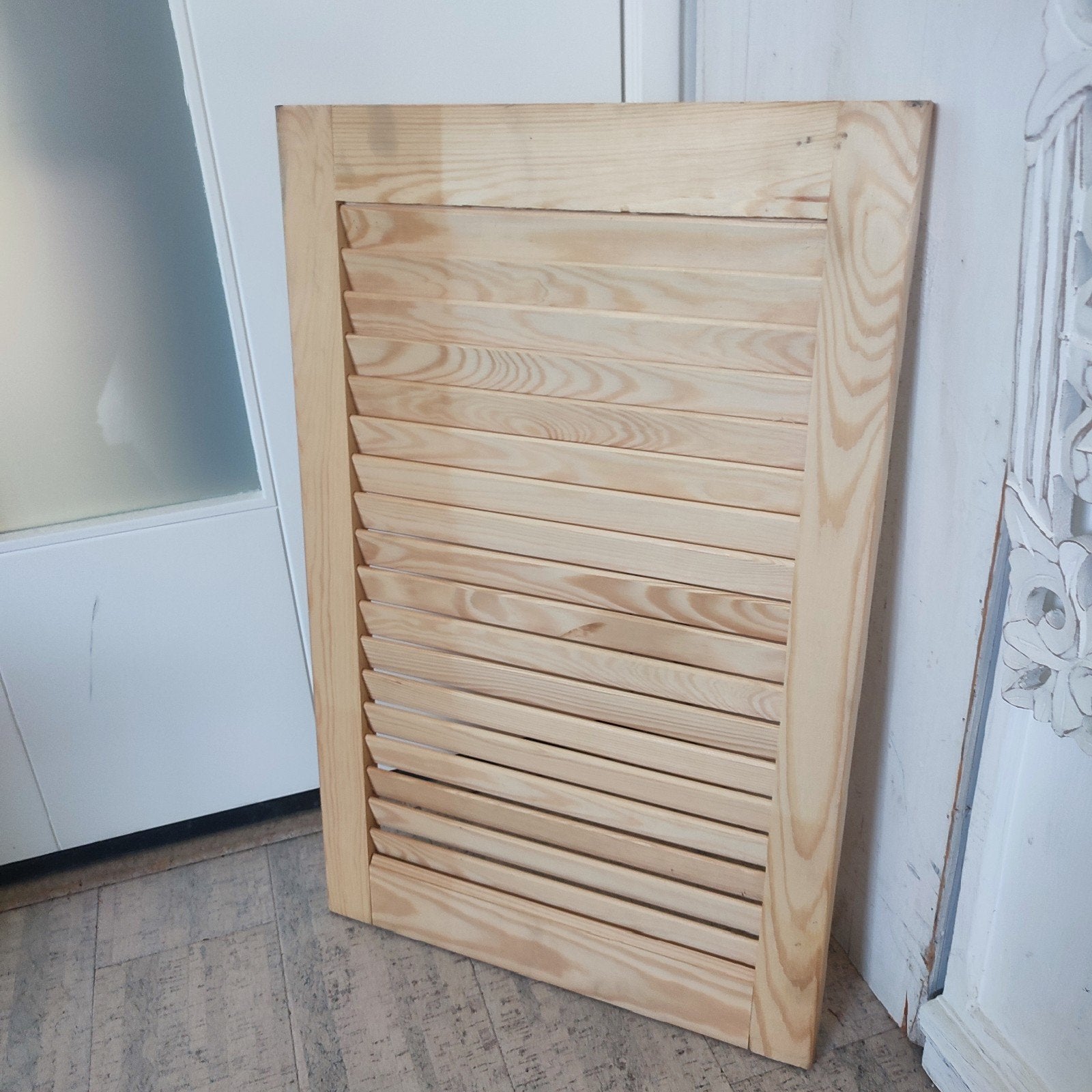 Houten open Louvre deurtje Classen Hornbach 40 x 60 cm, Binnendeur, Nieuw, Ophalen of Verzenden, 200 tot 215 cm