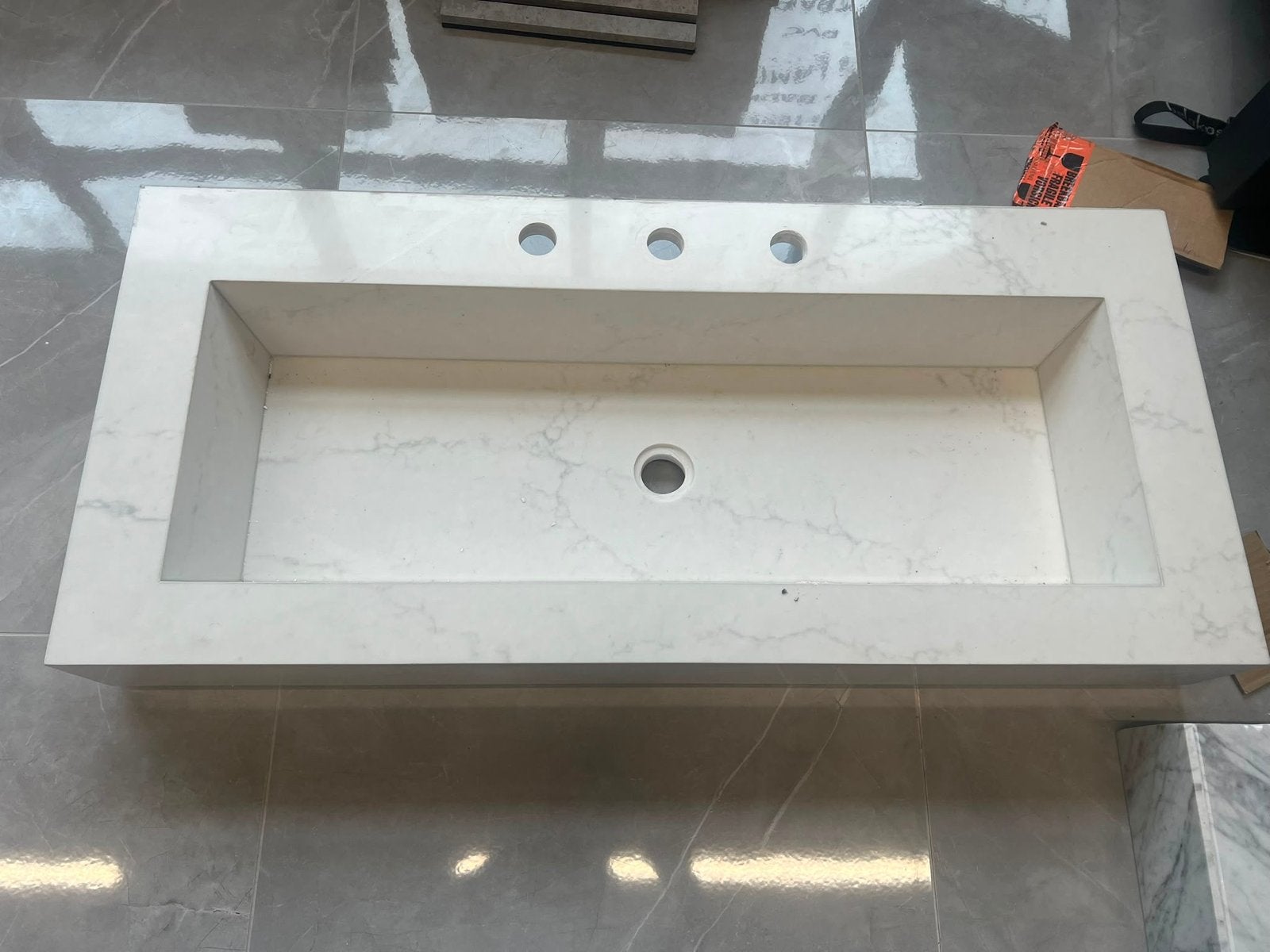 MARMER wastafels, Huis en Inrichting, Badkamer | Badkamermeubels, Nieuw, Wasbak of Wastafel, Minder dan 100 cm, 100 tot 150 cm