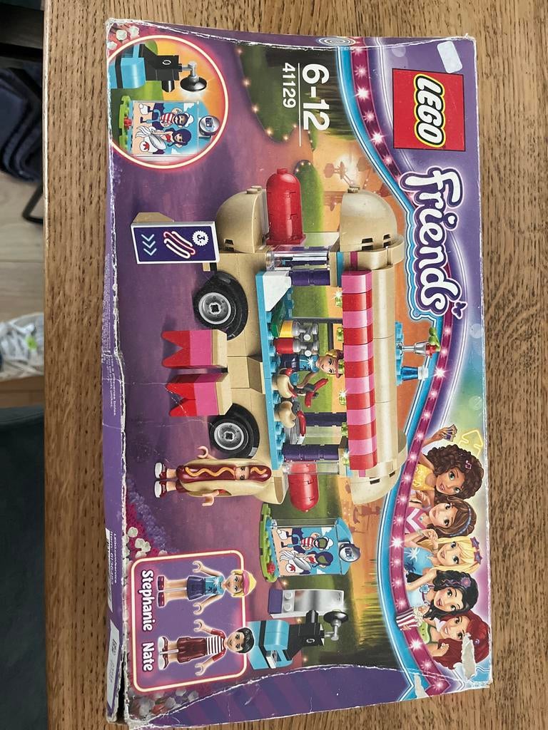Lego Friends Hotdog Food Truck 41129 - Complete Set, Ophalen, Gebruikt, Complete set, Lego