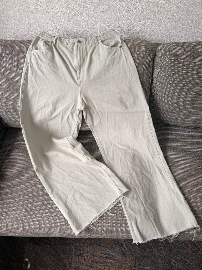 Lichtgroene Promod FELIX broek - Maat 42, Kleding | Dames, Ophalen, Maat 42/44 (L), Promod, Lang