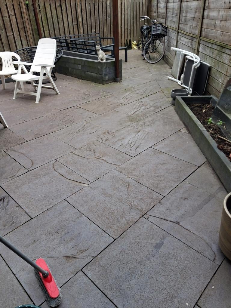 Gratis tuintegels, Tuin en Terras, Ophalen, Gebruikt, Beton, Terrastegels