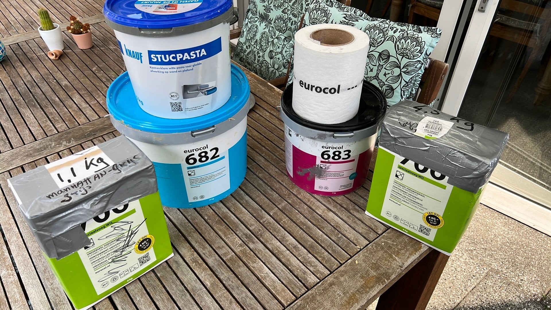 EUROCOL, diverse resten in één koop., Ophalen, Overige materialen, Wandtegels, 10 m² of meer