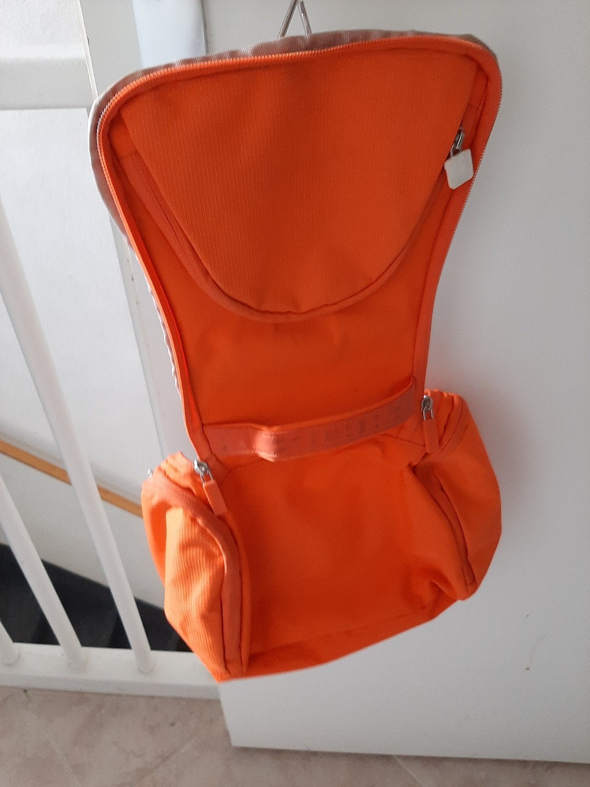 Oranje toilettas/make-up tasje - ING, Ophalen of Verzenden, Zo goed als nieuw, Oranje, Softcase