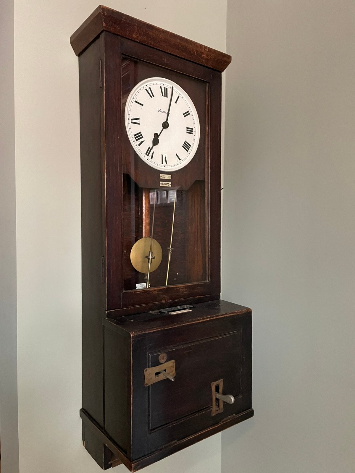 Simplex prikklok fabriek Engeland vintage, Antiek en Kunst, Ophalen