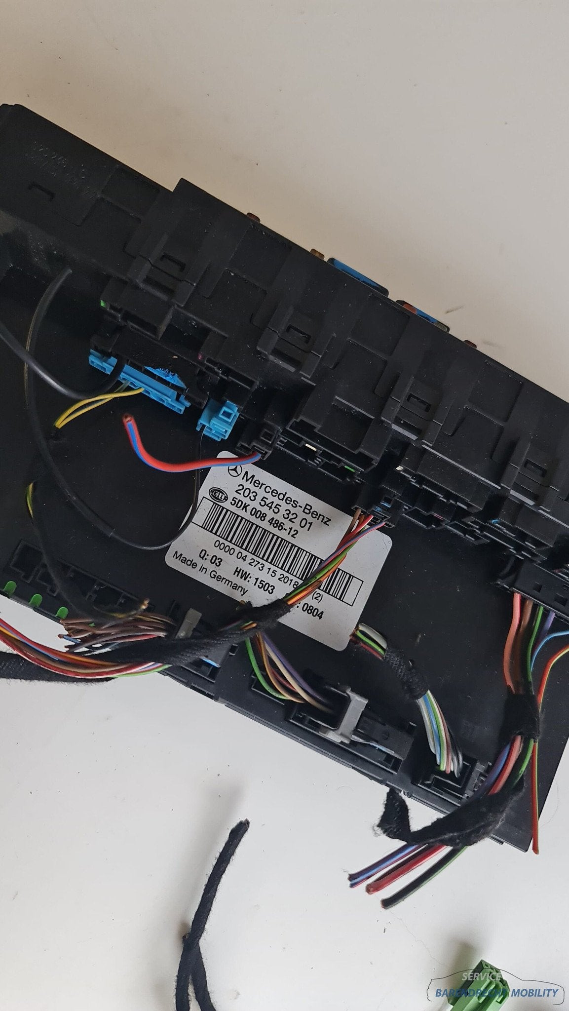 SAM module W203 C-klasse achter zekeringkast 2035453201 Orig, Gebruikt, Mercedes-Benz AG, Mercedes-Benz, Ophalen of Verzenden