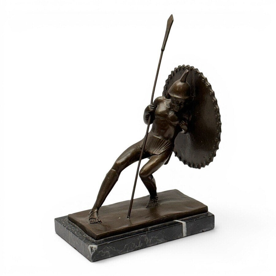 Bronzen beeld: Romeinse gladiator, Ophalen of Verzenden, Brons
