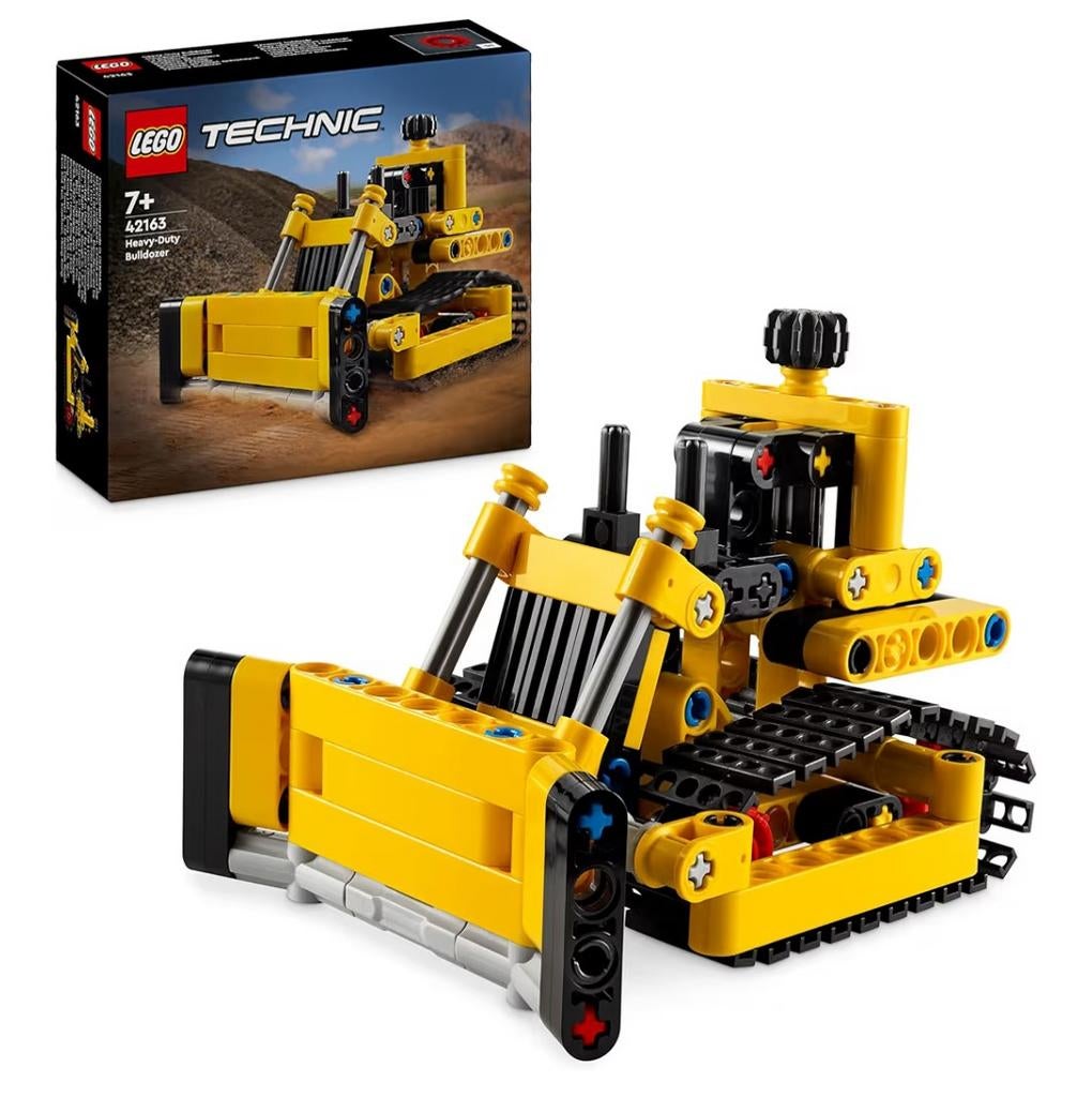 LEGO 42163 - Heavy-Duty Bulldozer, Ophalen, Lego, Compleet, Zo goed als nieuw