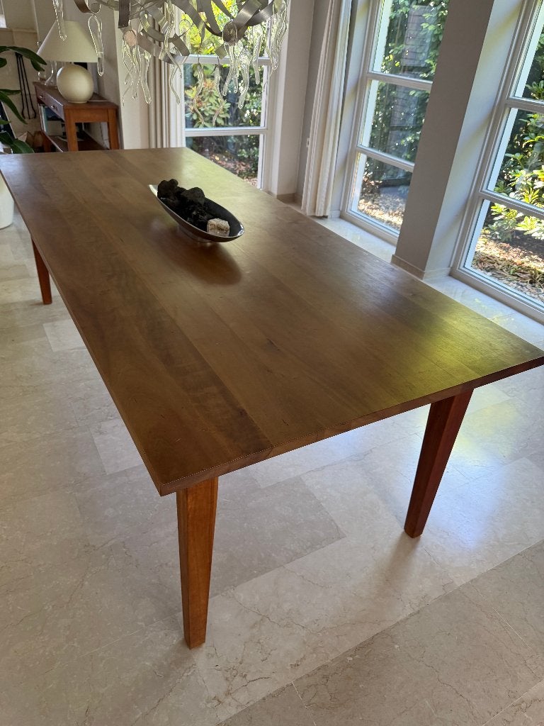 Massief kersen leeftafel (olie), Ophalen, Gebruikt, 200 cm of meer, 50 tot 100 cm