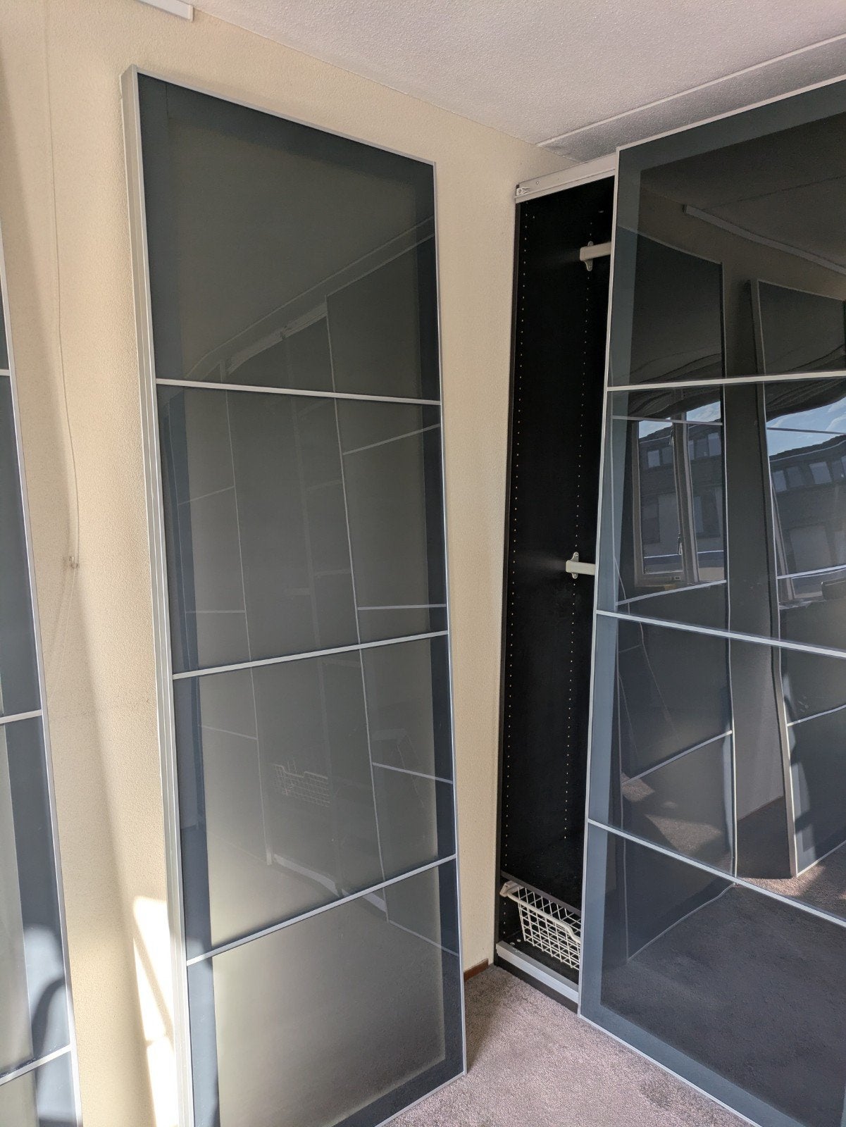 Ikea PAX schuifdeuren (2 sets), Ophalen, Binnendeur, Schuifdeur, Glas
