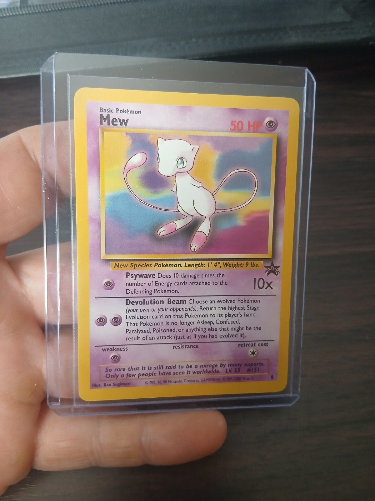 mew wizard black star promo 8, Ophalen of Verzenden, Zo goed als nieuw