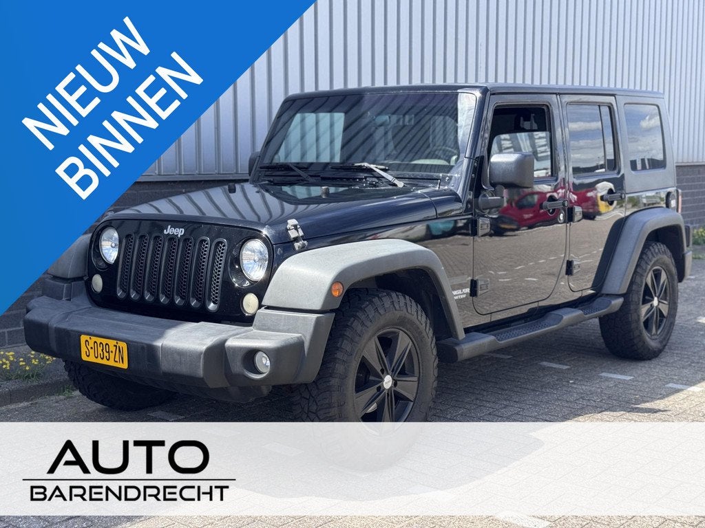 Jeep Wrangler Unlimited 3.8 Sport Hardtop (Freedom Top) |, Auto's, Jeep, Gebruikt, 1829 kg, Cabriolet, Zwart