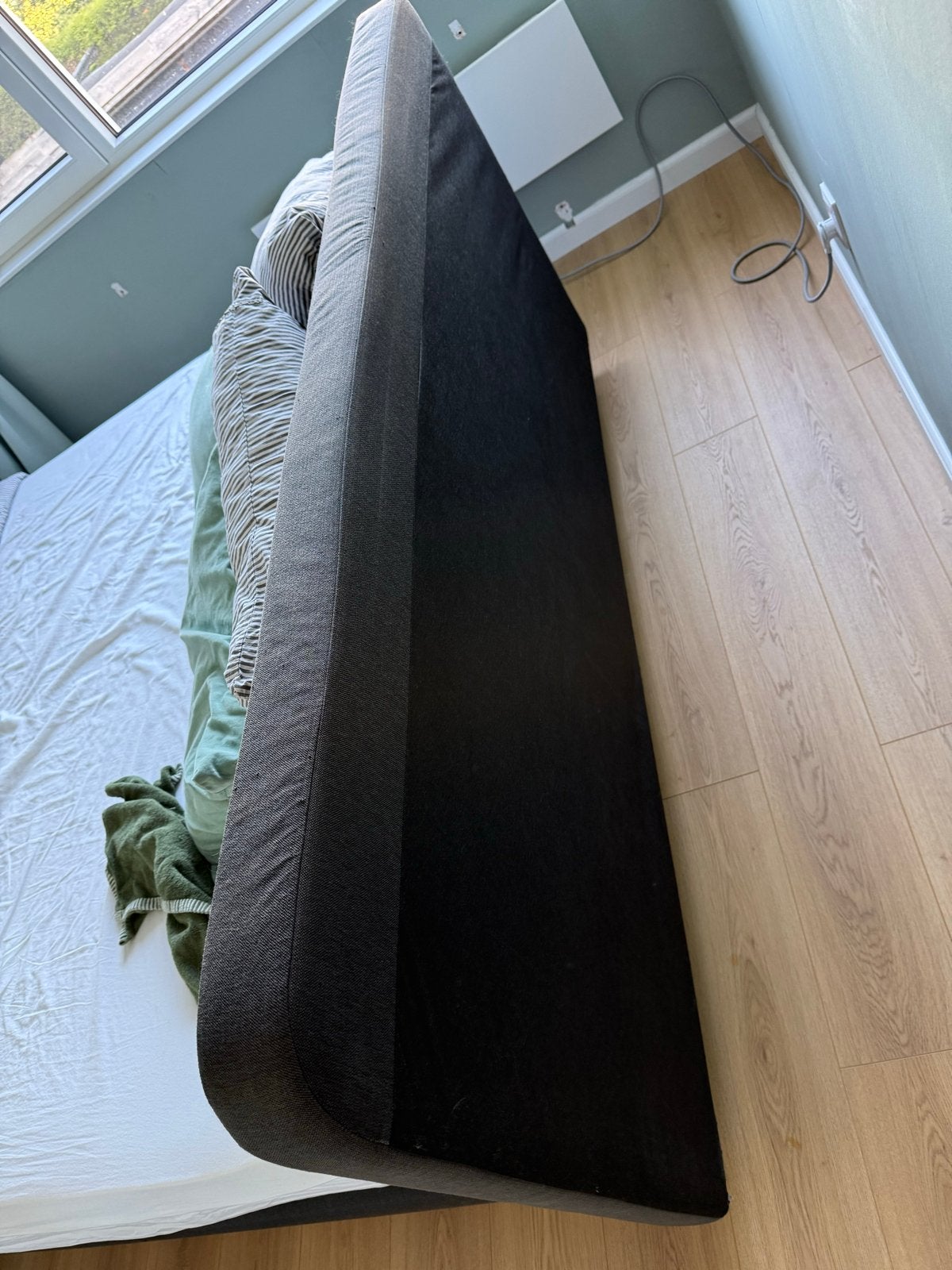 2-persoons boxspring 180x200 met lichte gebruikssporen, Ophalen, Gebruikt, Tweepersoons, 180 cm