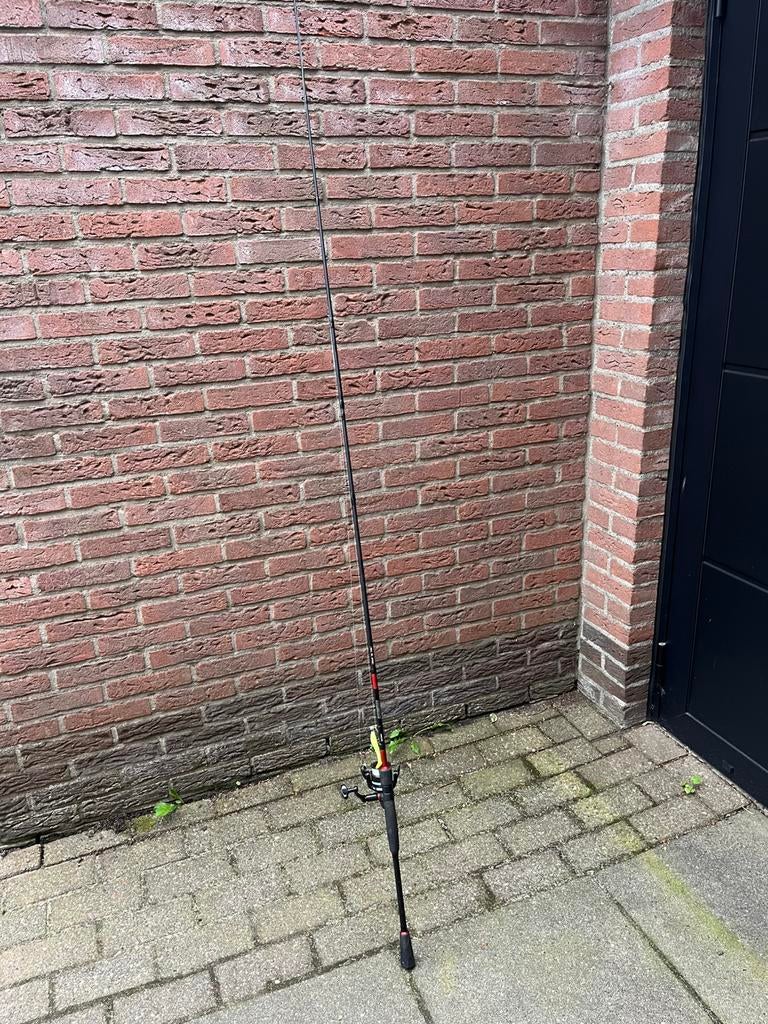 Werphengel met molen en aas, Ophalen of Verzenden, Zo goed als nieuw, Werphengel