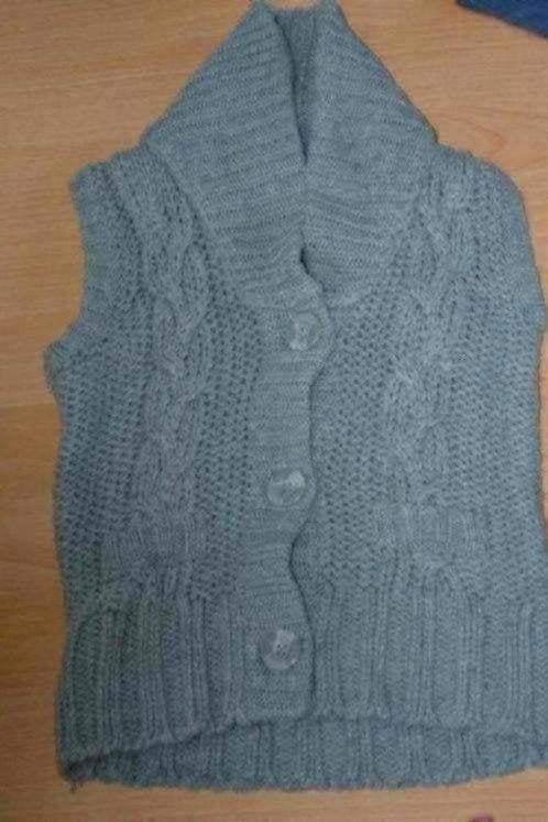122 vest grijs, Verzenden, Zo goed als nieuw, Meisje, Trui of Vest