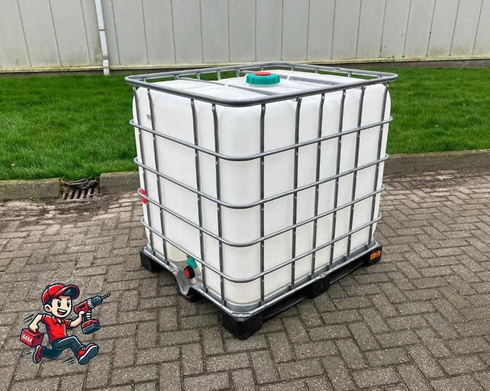 Ibc 1000 liter 40,- !!!, 150 liter of meer, Ophalen, Zo goed als nieuw