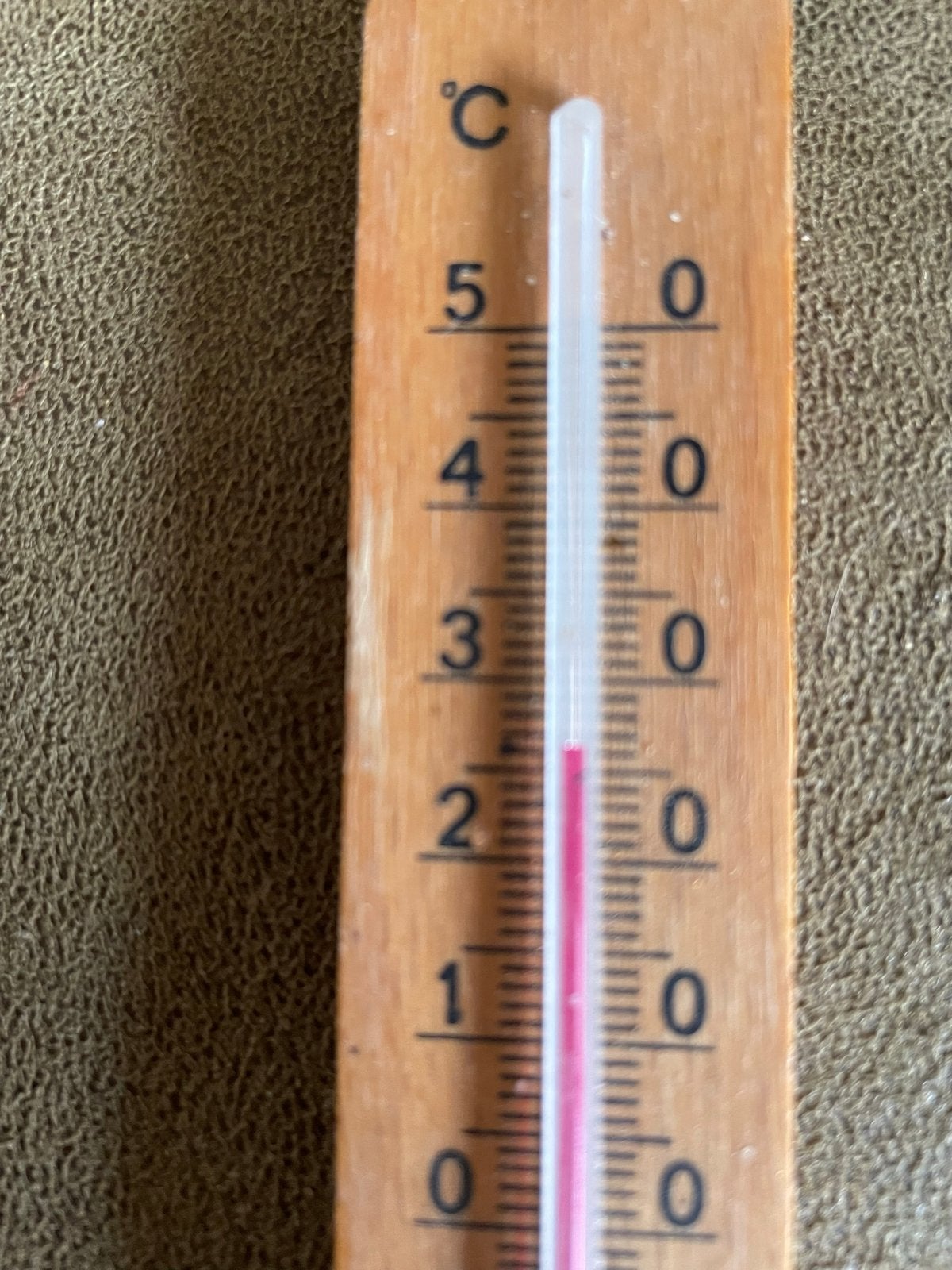 Houten thermometer voor binnen of buiten, Gebruikt, Binnenthermometer, Ophalen of Verzenden, Overige merken