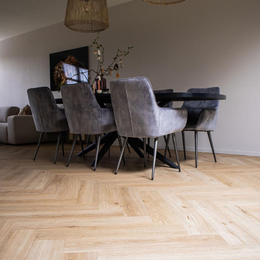 vivafloors 7230 pvc visgraat om te lijmen ong. 60m2, Huis en Inrichting, Ophalen, Visgraat Licht Eiken Lijm, Overige kleuren, Nieuw