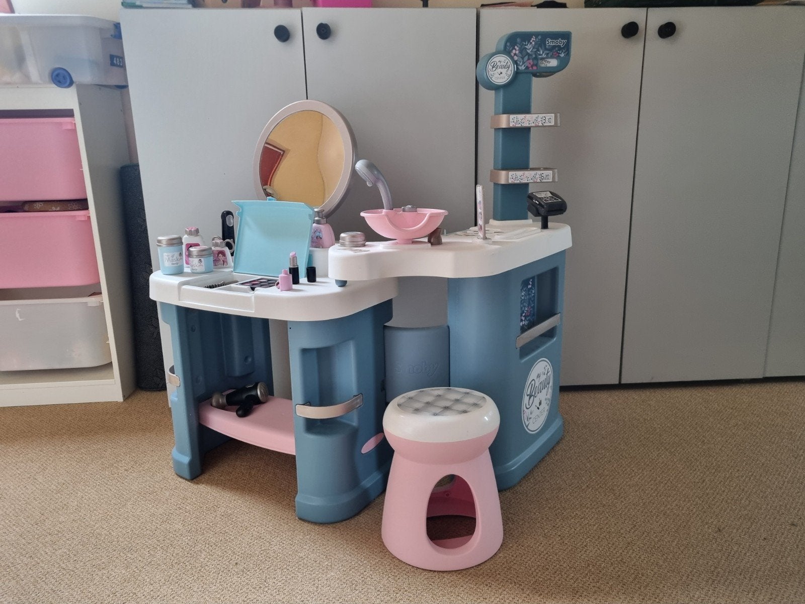 Smoby Kaptafel met kappop, Ophalen
