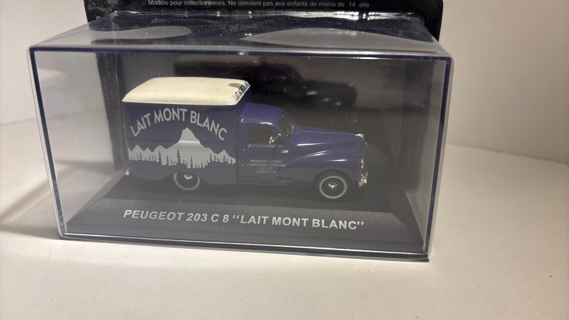 Peugeot 203 c8 lait mont black altaya 1.43, Overige merken, Auto, Ophalen of Verzenden, A