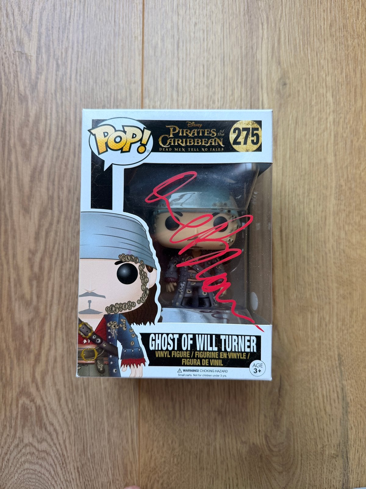 Funko pop Will Turner Pirates disney gesigneerd SIGNED, Verzamelen, Poppetjes en Figuurtjes, Ophalen of Verzenden, Zo goed als nieuw