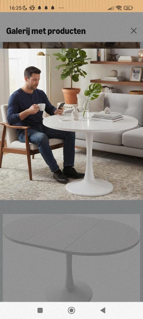 Eettafel, wit en uitschuifbaar., Huis en Inrichting, Tafels | Eettafels, Ophalen, Overige materialen, Nieuw, Modern mdf wit. Rond + ovaal mogelijk.