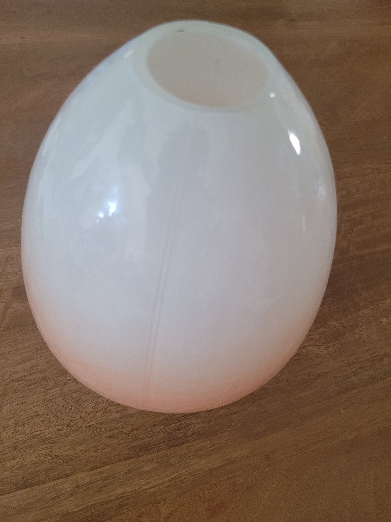 Mooie vaas glas nieuw, Ophalen, Nieuw, Wit, Glas