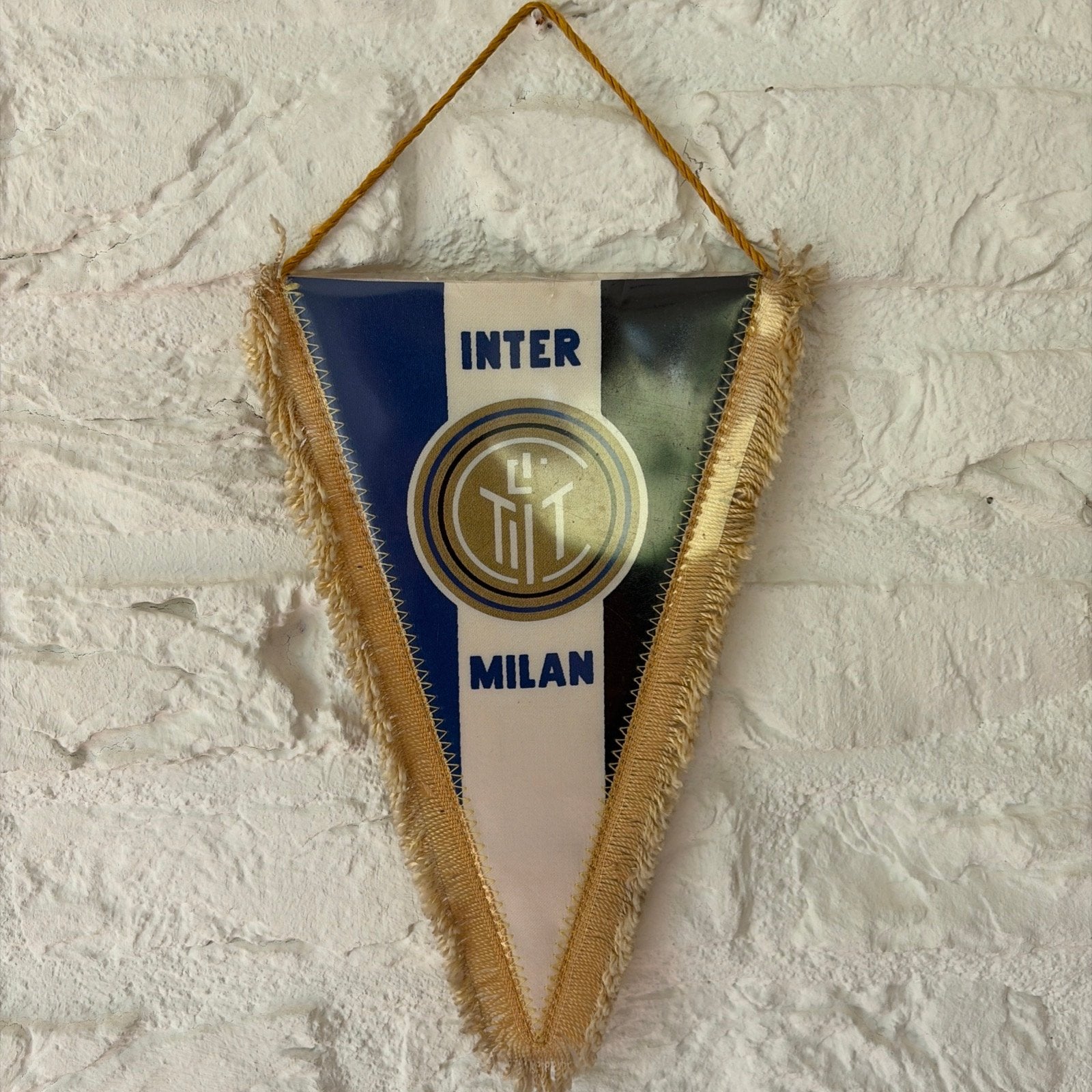 Inter Milan vaantje vintage, Ophalen of Verzenden, Gebruikt, Buitenlandse clubs, Vaantje of Sjaal