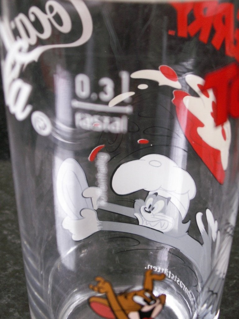 Coca Cola glas Tom en Jerry 0,3 L Coca-Cola uit Duitsland, Ophalen of Verzenden, Nieuw, Bierglas