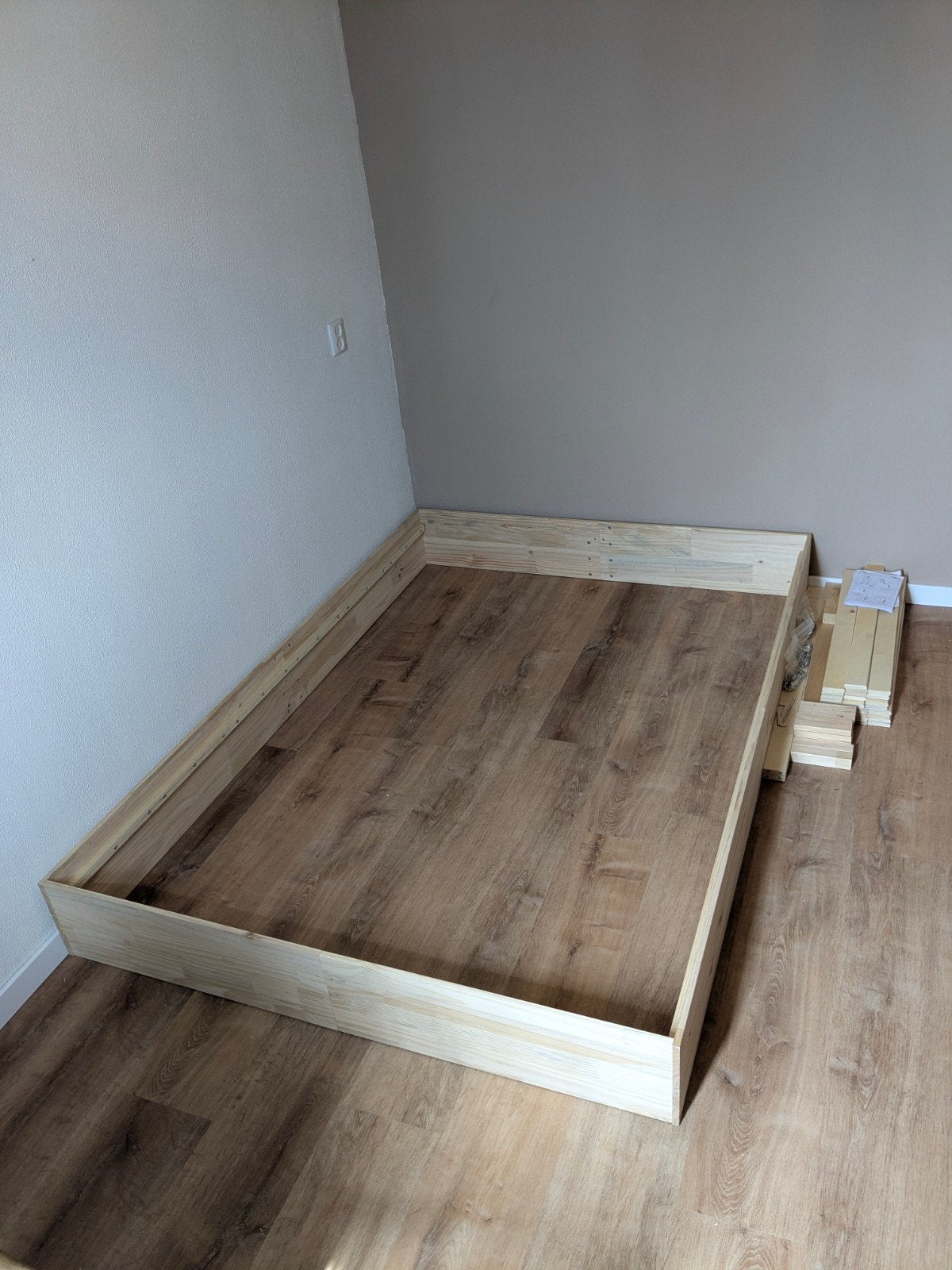VidaXL bedframe 140x200 cm - Nieuw, Ophalen, 140 cm, 200 cm, Hout