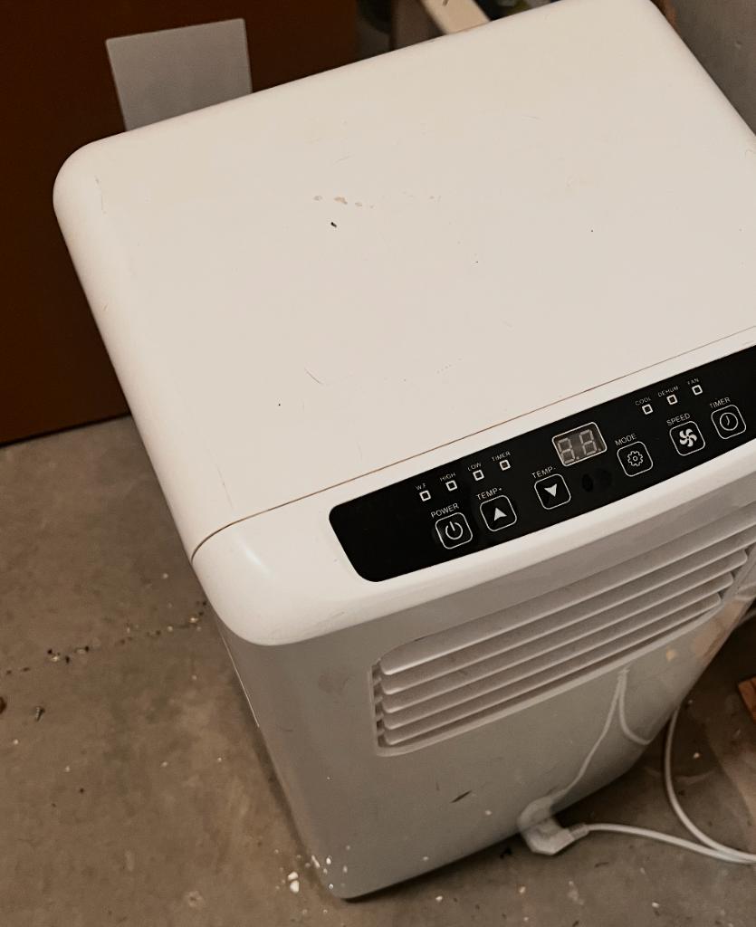 Mobiele airco Handson Bari 7000 BTU – prima staat, Witgoed en Apparatuur, Airco's, Ophalen, Gebruikt, Minder dan 60 m³, 3 snelheden of meer