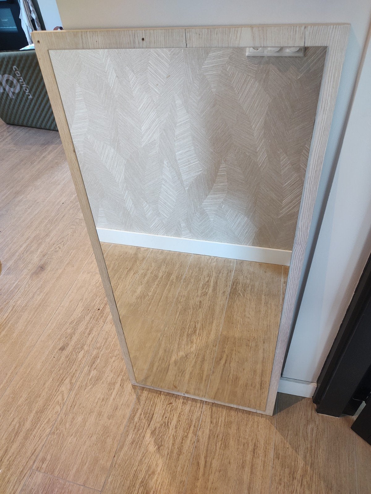 Spiegel op kastdeur, Ophalen, Minder dan 50 cm, Gebruikt, 100 tot 150 cm