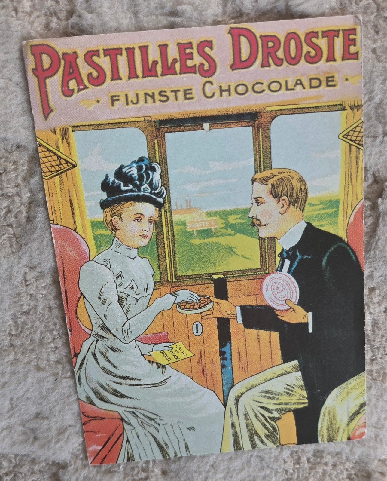 Droste Pastilles ansichtkaart - Uitzicht fabriek Haarlem, Verzamelen, Verzenden, Ongelopen, Overige thema's