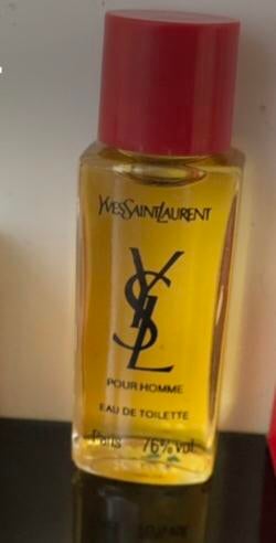 Vintage YSL Pour Homme Miniatuur RARE Zeldzaam, Ophalen of Verzenden, Zo goed als nieuw, Miniatuur