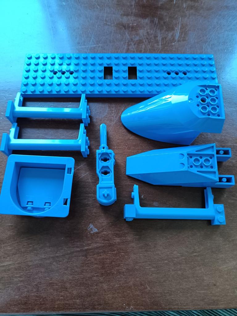 Partij Blauwe Lego onderdelen, Ophalen of Verzenden