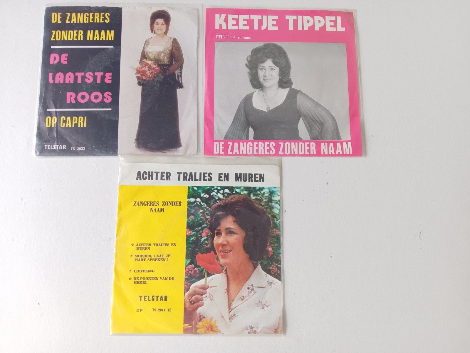 telstar singles z.z.n 2000 serie, Ophalen of Verzenden, Gebruikt, Overige formaten, Levenslied of Smartlap