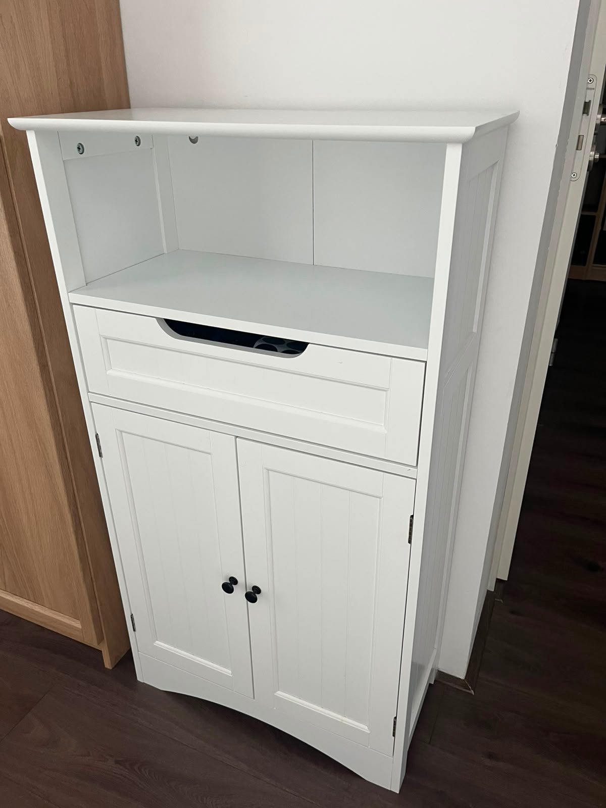 Witte kast 60x30x108, Ophalen, Zo goed als nieuw