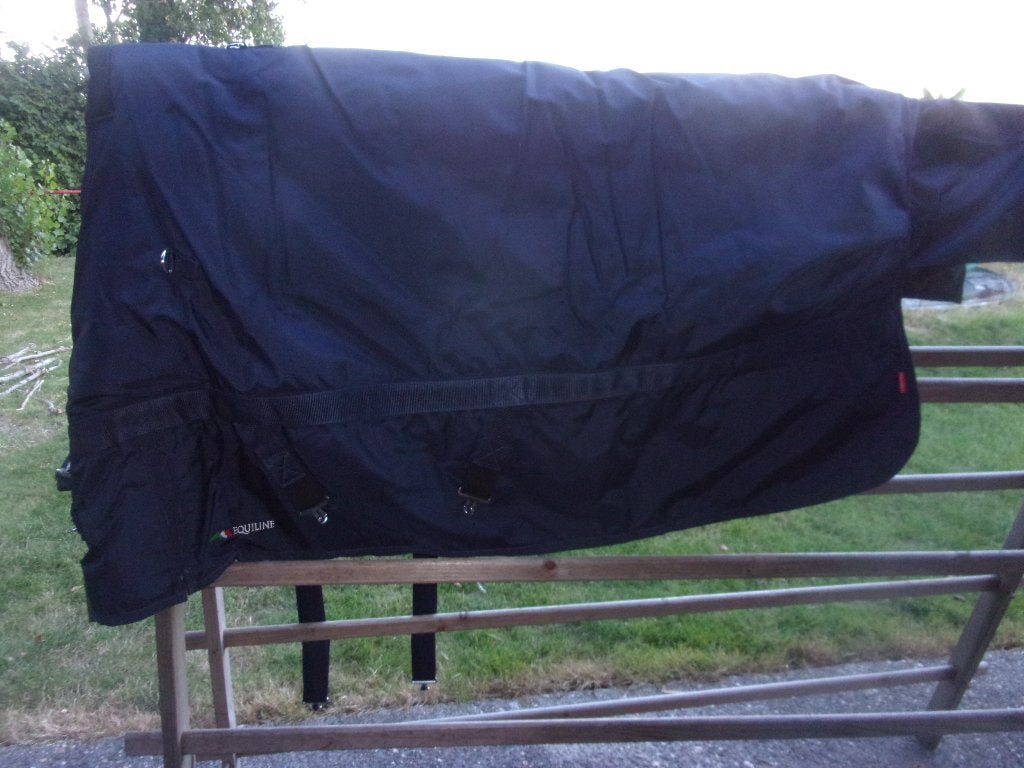 Equiline outdoordeken S blauw regendeken 5,9 ft 400 grams, Dieren en Toebehoren, Paarden en Pony's | Dekens en Dekjes, Overige merken