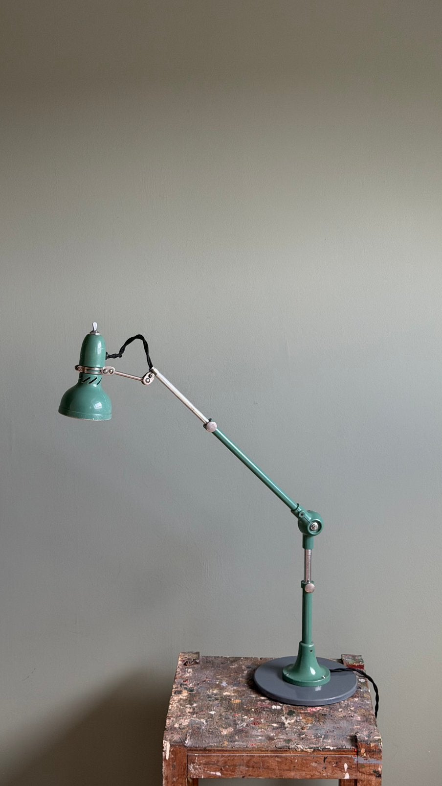Vintage lamp bureaulamp tafellamp Lumina Brevete, Bureaulamp, Gebruikt, E14 (klein), 80 cm