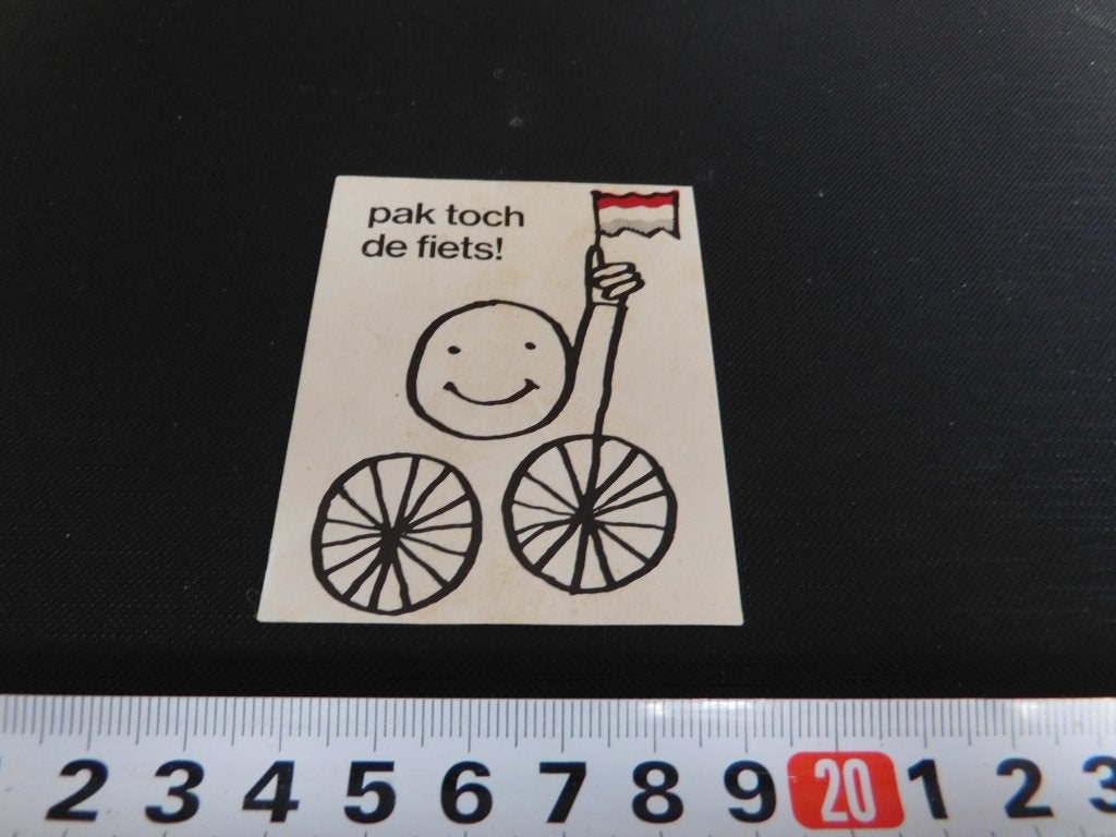 sticker Pak toch de fiets, Ophalen, Zo goed als nieuw