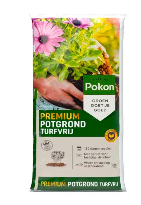 3x 40l Pokon premium turfvrije potgrond, Ophalen, Potgrond