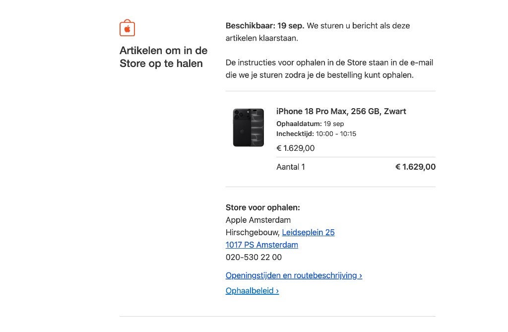 Phone 18 Pro Max 256GB Zwart – Nieuw geseald, Telecommunicatie, Overige modellen, Zwart, Nieuw, Zonder simlock