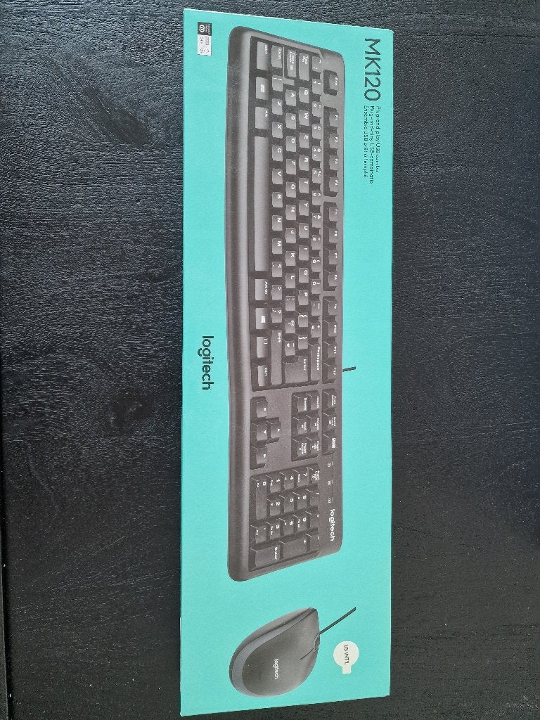 Logitech MK120 Toetsenbord en Muis Set - Nieuw in doos, Logitech, Nieuw, Ophalen of Verzenden, Qwerty