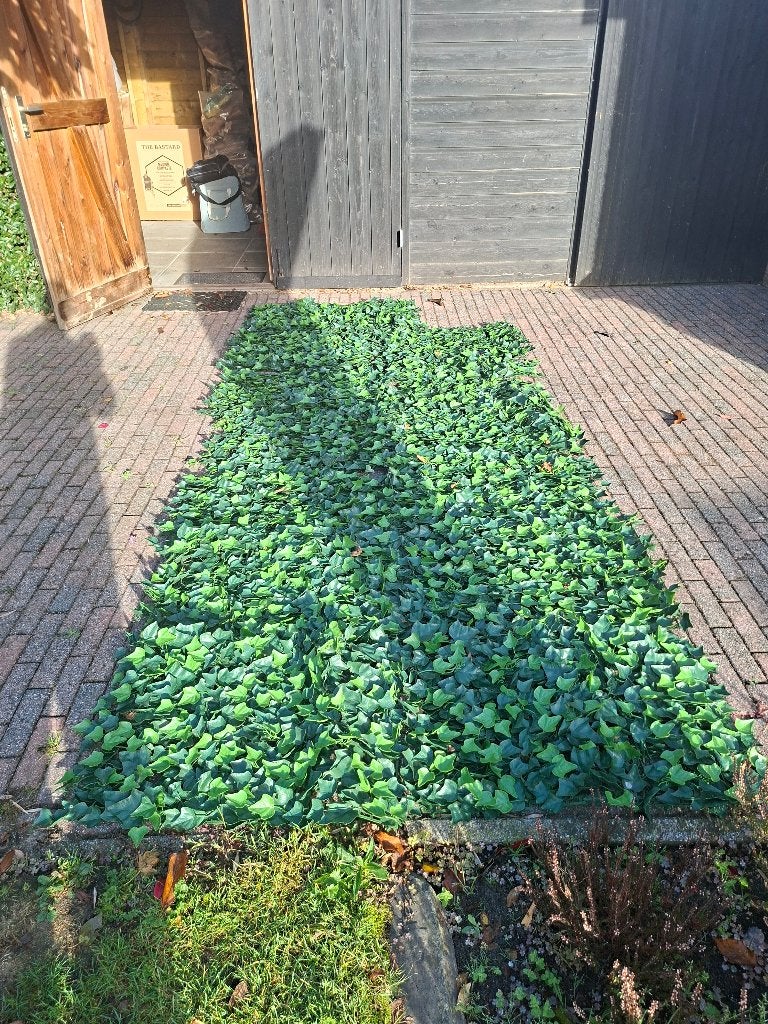 Hedera kunsthaag, Ophalen, Kunststof, 1 tot 2 meter, Zo goed als nieuw