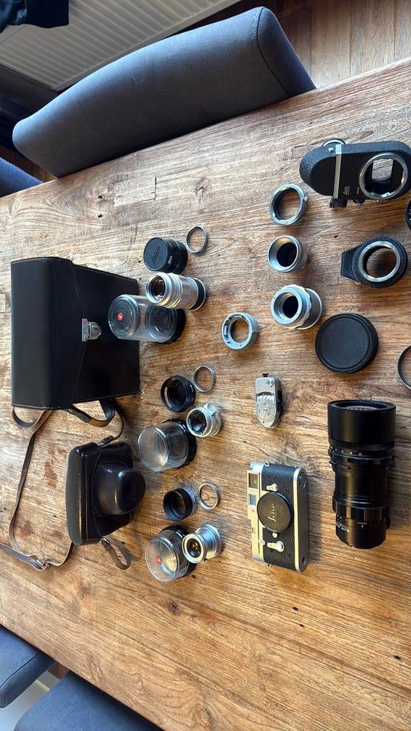 Leica m2 set super uitgebreid, Audio, Tv en Foto, Ophalen, Zo goed als nieuw, Compact, Leica