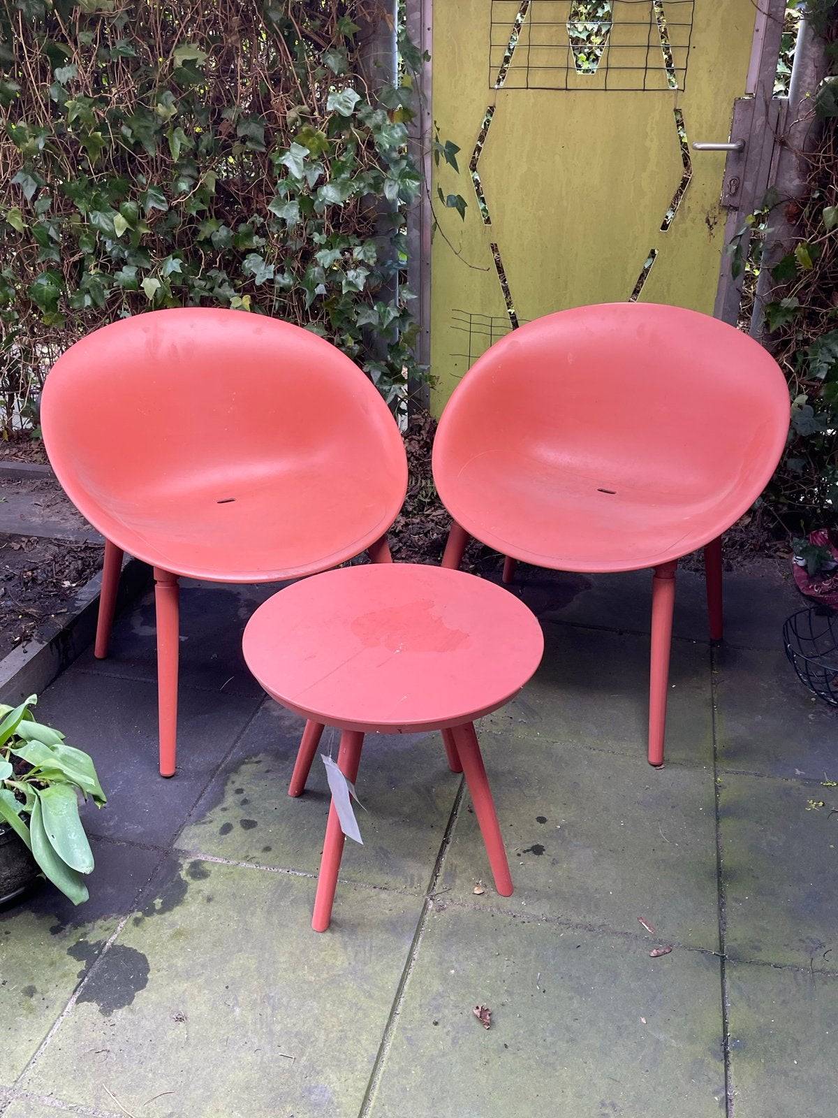 Marbella Tuinland balkon set - Terracotta, Tuin en Terras, Kunststof, Nieuw, Stoel, Tuinset