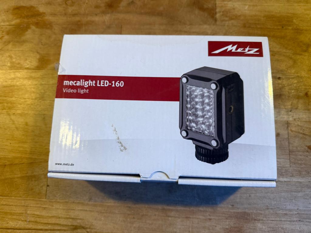 Metz Mecalight LED-160 videolamp., Audio, Tv en Foto, Fotografie | Professionele apparatuur, Zo goed als nieuw, Ophalen of Verzenden