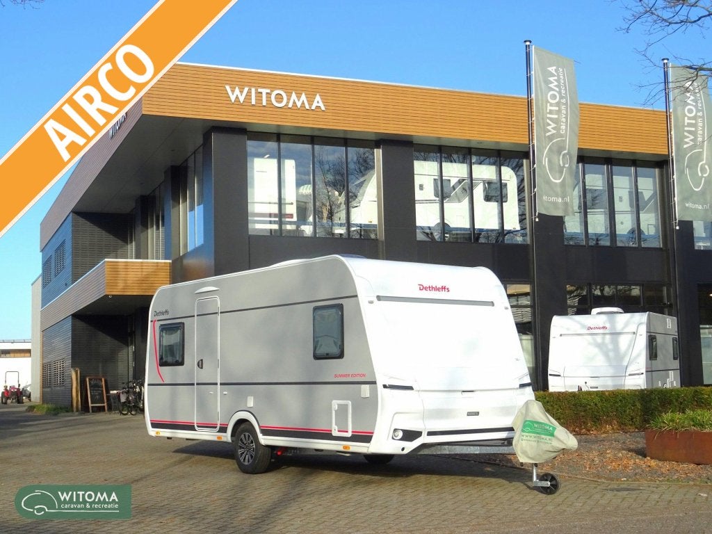 Dethleffs Summer Edition 470 FR 50 jaar Witoma voordeel!, Caravans en Kamperen, Rondzit, Bedrijf, Schokbreker, Overige typen