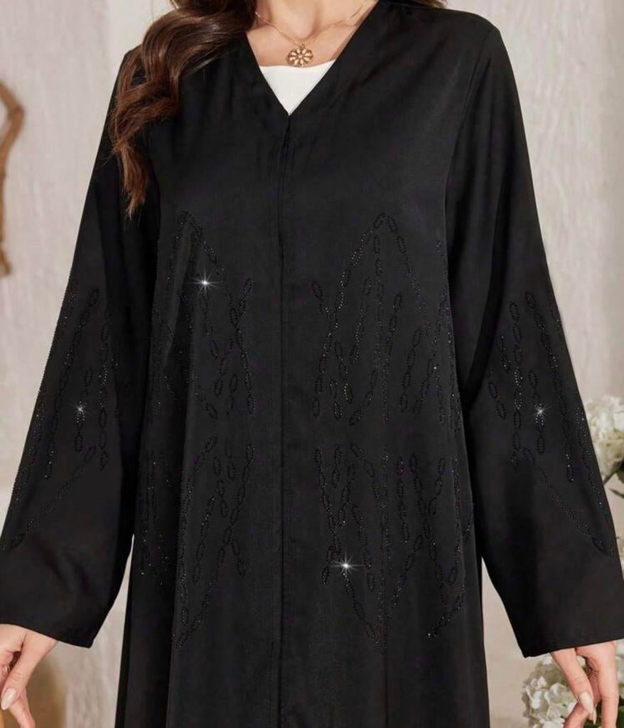 Nieuwe zwarte abaya maat l/xl, Zwart, Maat 46/48 (XL) of groter, Nieuw, Ophalen of Verzenden