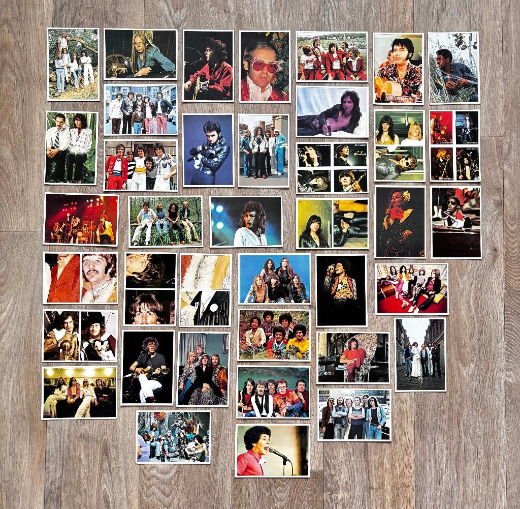 Zeldzame Vintage Panini Pop Stars Stickers (Jaren '70) –, Verzamelen, Ophalen of Verzenden, Zo goed als nieuw, Overige typen