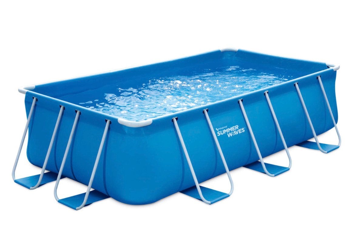 Intex zwembad + trap met zandfikter en warmtepomp, 200 tot 300 cm, Zo goed als nieuw, Rechthoekig, Ophalen